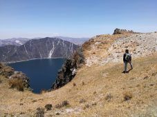 Quilotoa Kaldera mit MArek