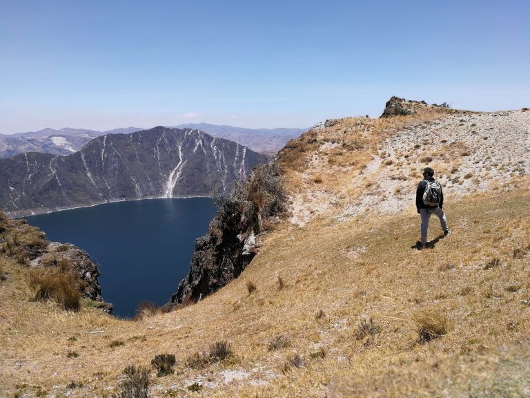 Quilotoa Kaldera mit MArek