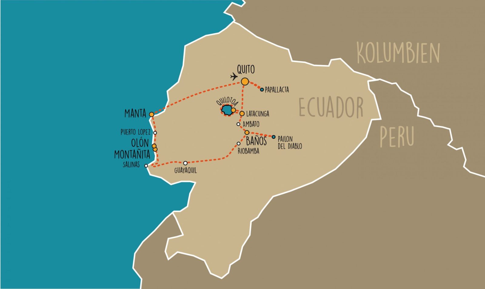 Reisen & Vanlife 28 Karte Ecuador