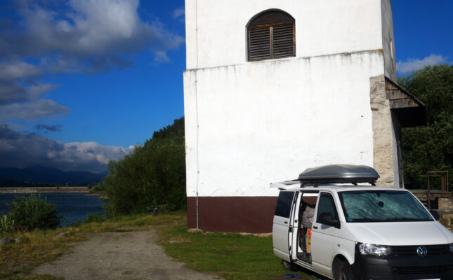 Privatstellplatz an der Liptovská Mara – auch das ist die Slowakei mit dem Campervan