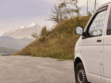 Unser Campervan im Nationalpark Gran Sasso