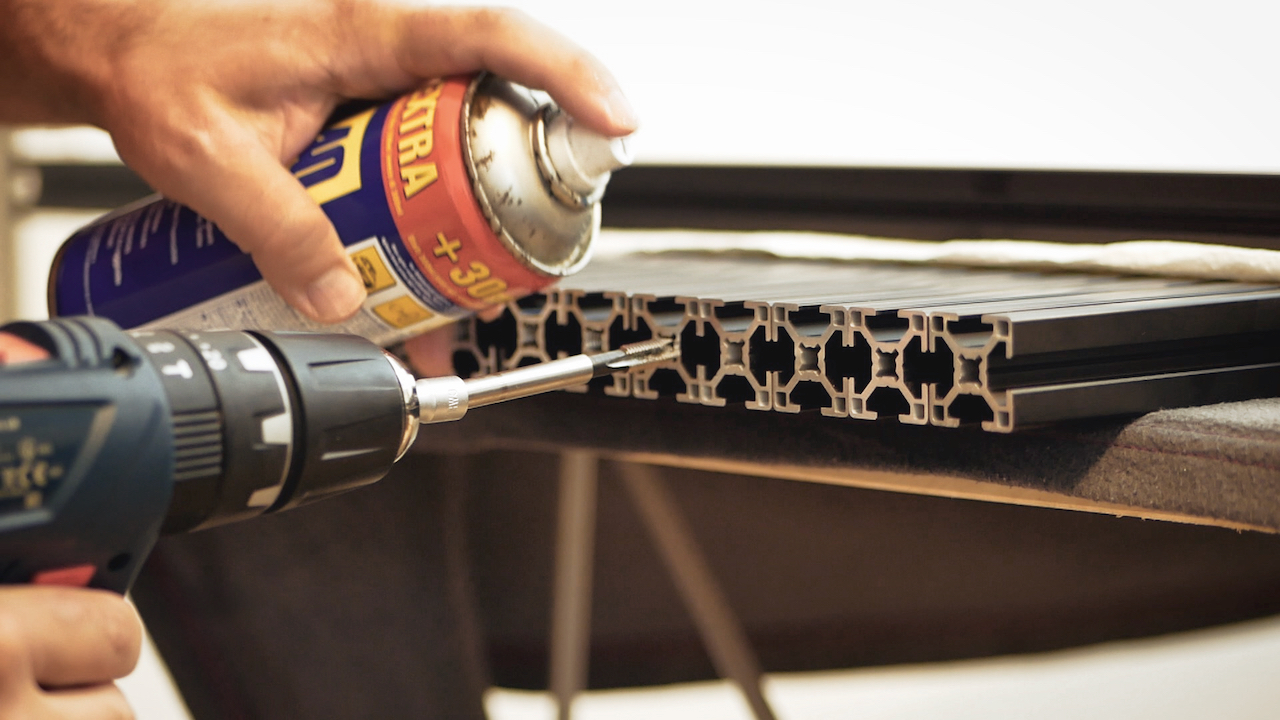 Gewindescheiden mit WD 40 / Schneidöl