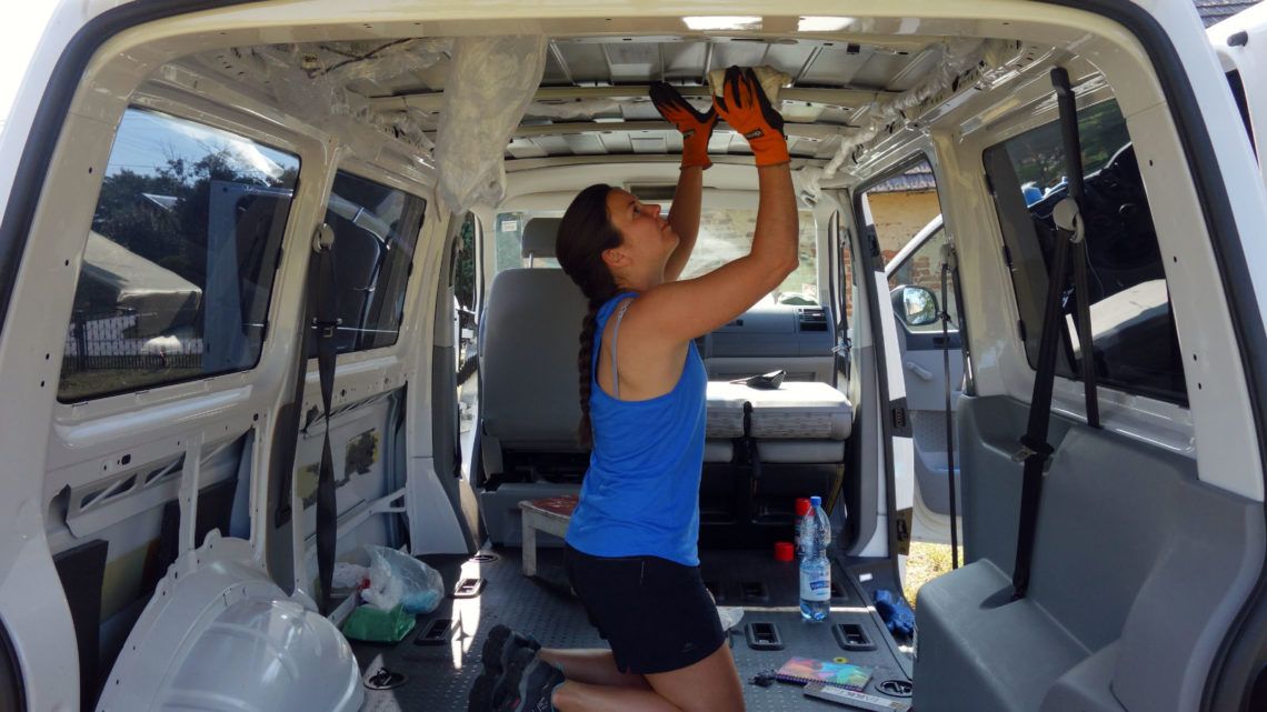 Campervan dämmen mit Armaflex für weniger als 100 € 1 Armaflex T5 Decke