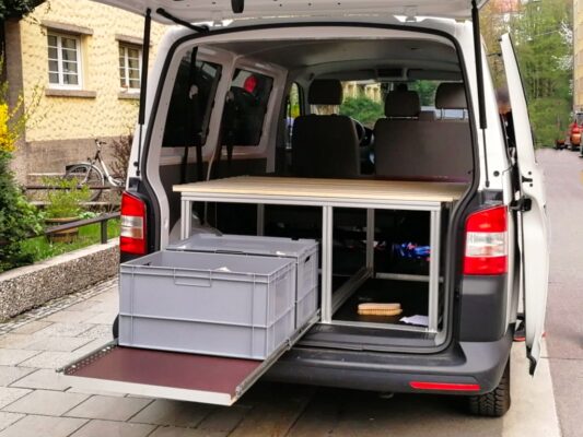 Heckauszug für Camper/Kastenwagen /SYS-Rack