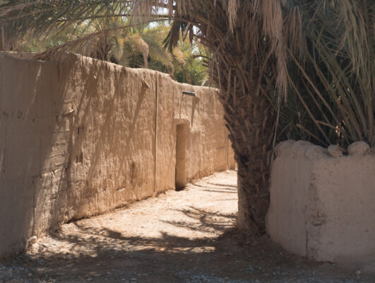 Lehmmauer in einem Ksar