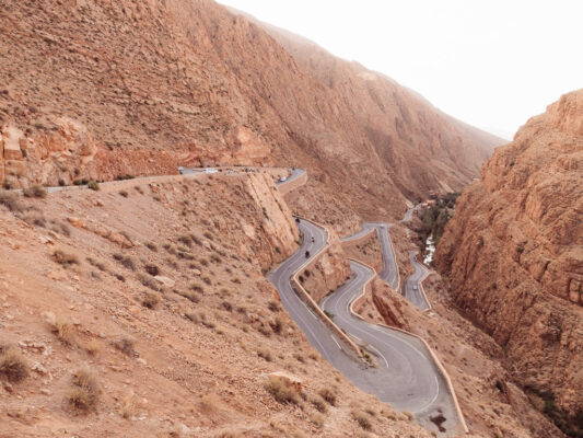 Serpentinen in der Dades Schlucht