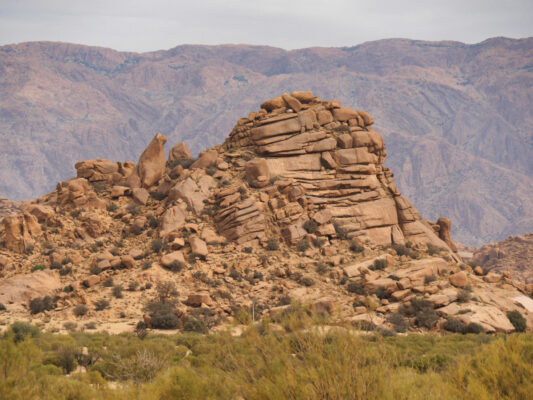 Wollsackverwitterung an den Felsen bei Tafraoute