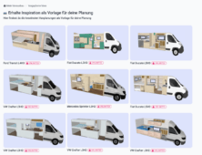 Fertige Projekte in Plan your van