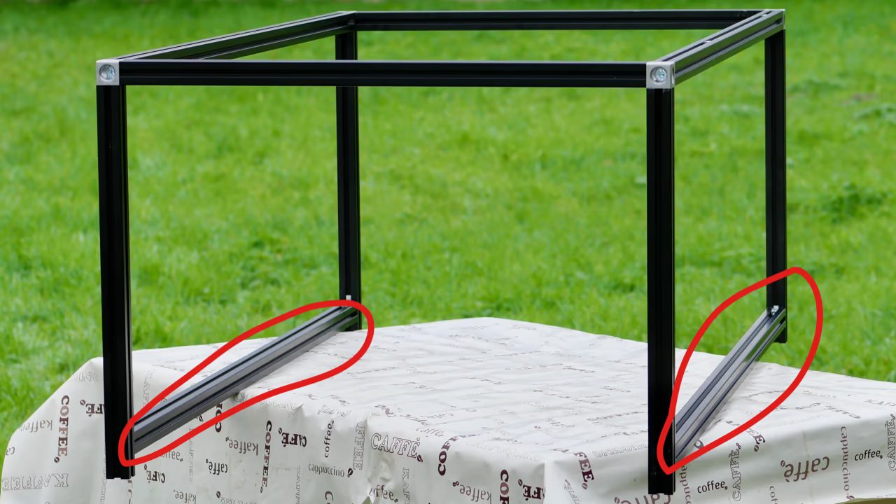 Bauanleitung – Modulare Aluprofil Campingbox für 330 € 16 Längsprofile der Campingbox aus ALuprofilen