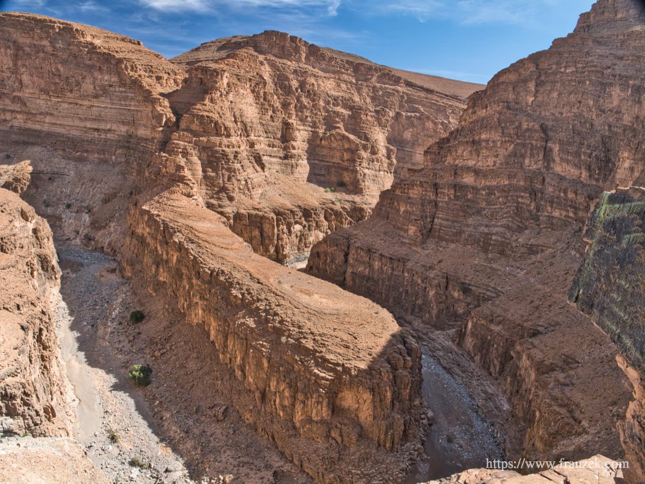 Süd-Marokko Mietwagen-Route: Kosten & Tipps (Anti-Atlas) 18 Die große Schlucht bei der Route des Canyons